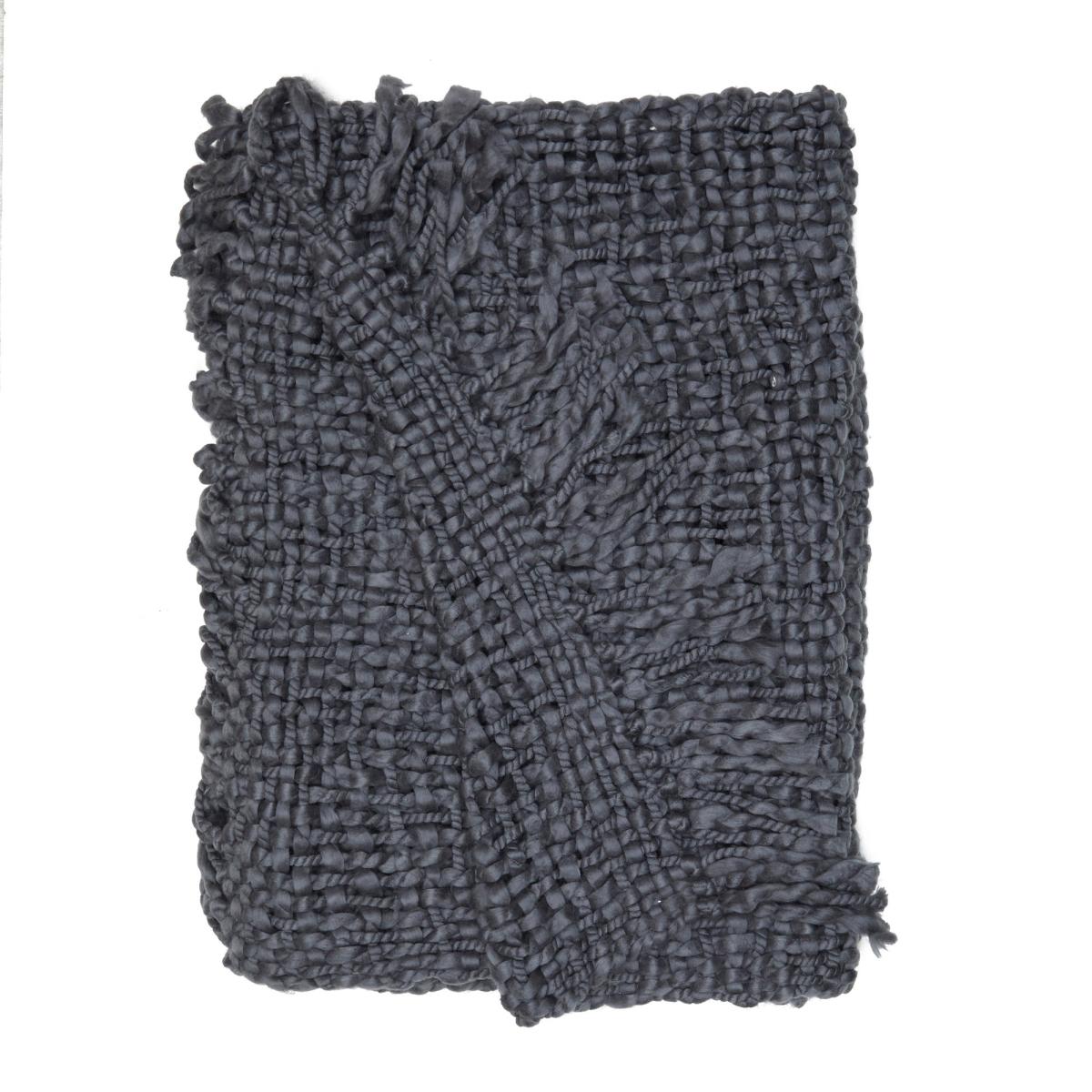 Freya Chunky Knit 130cm x 180cm Throw Orange – image 9
