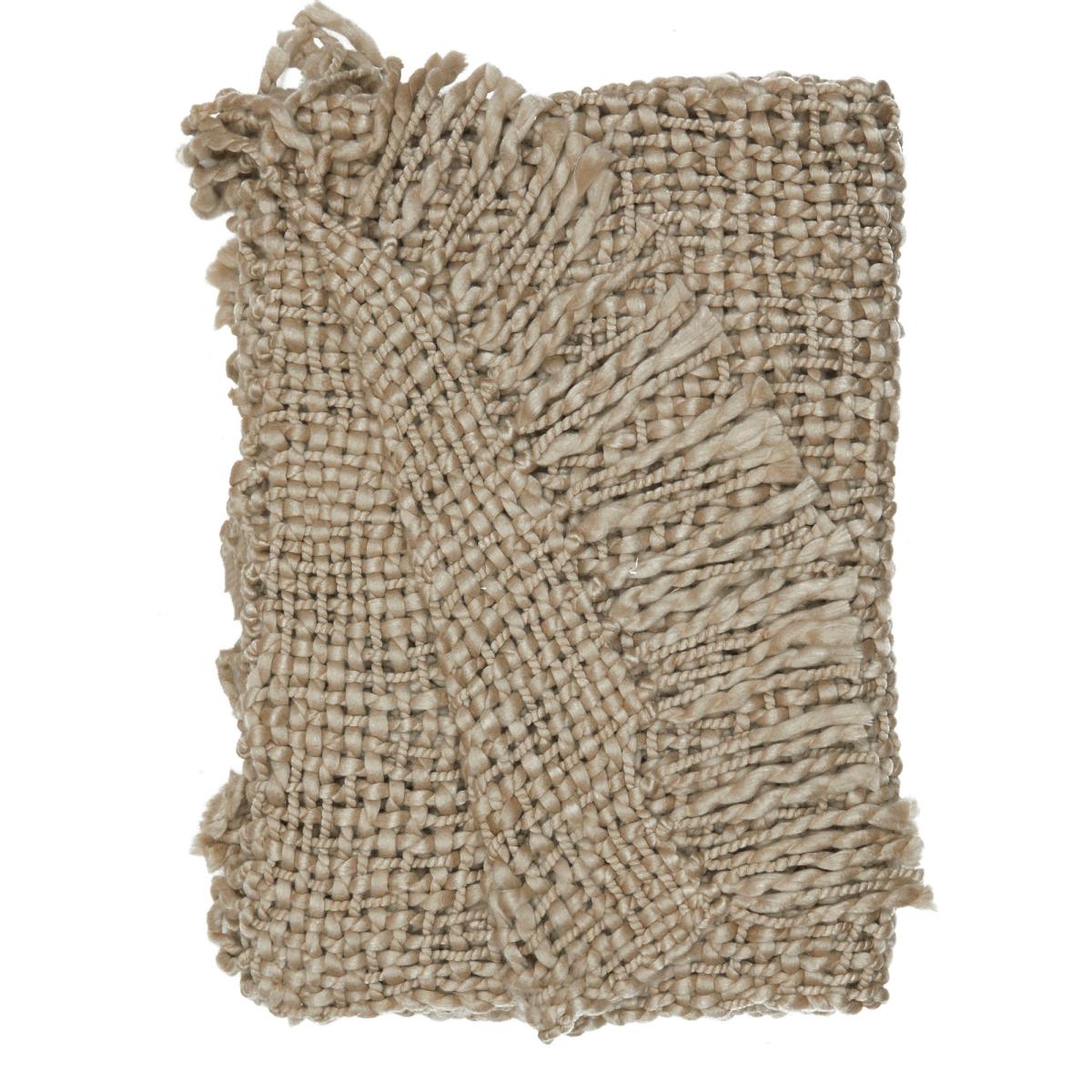 Freya Chunky Knit 130cm x 180cm Throw Orange – image 10