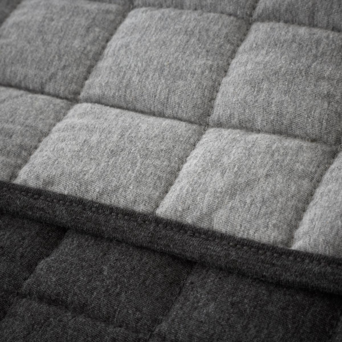 Elements Cotton Jersey Bedspread Grey – image 2