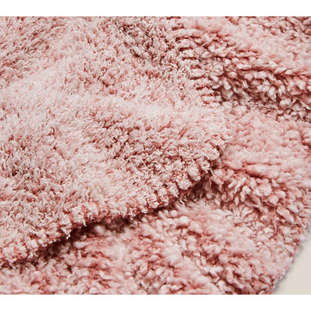 Teddy Bear Soft Marl Throw Pink – image 3