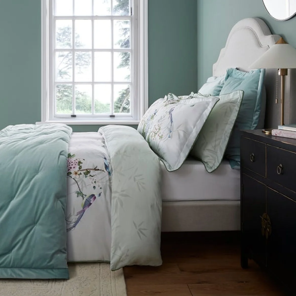 Dorma Burford Bedspread Green – image 3