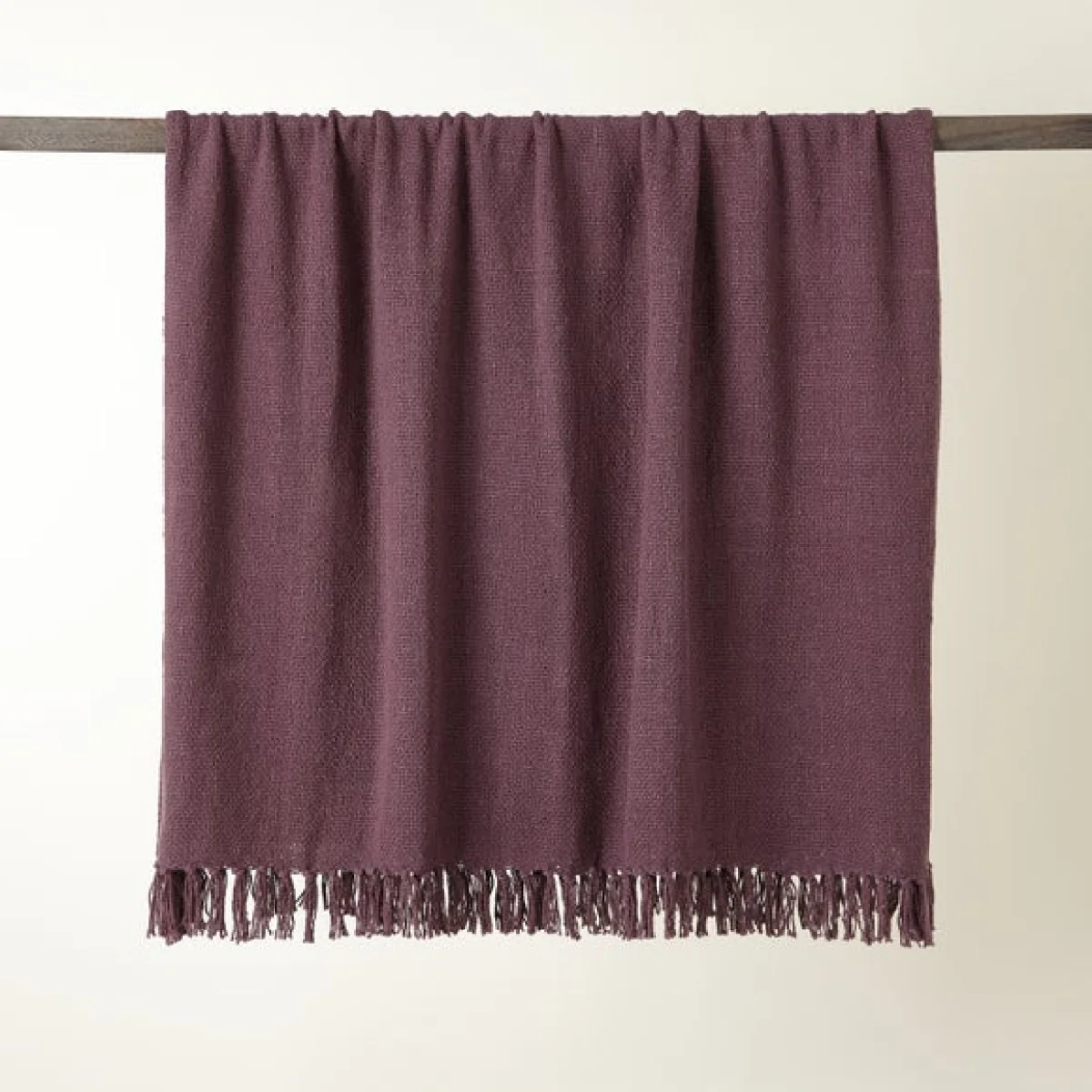 Aris Cotton Weave 130cm x 180cm Throw Purple – image 2