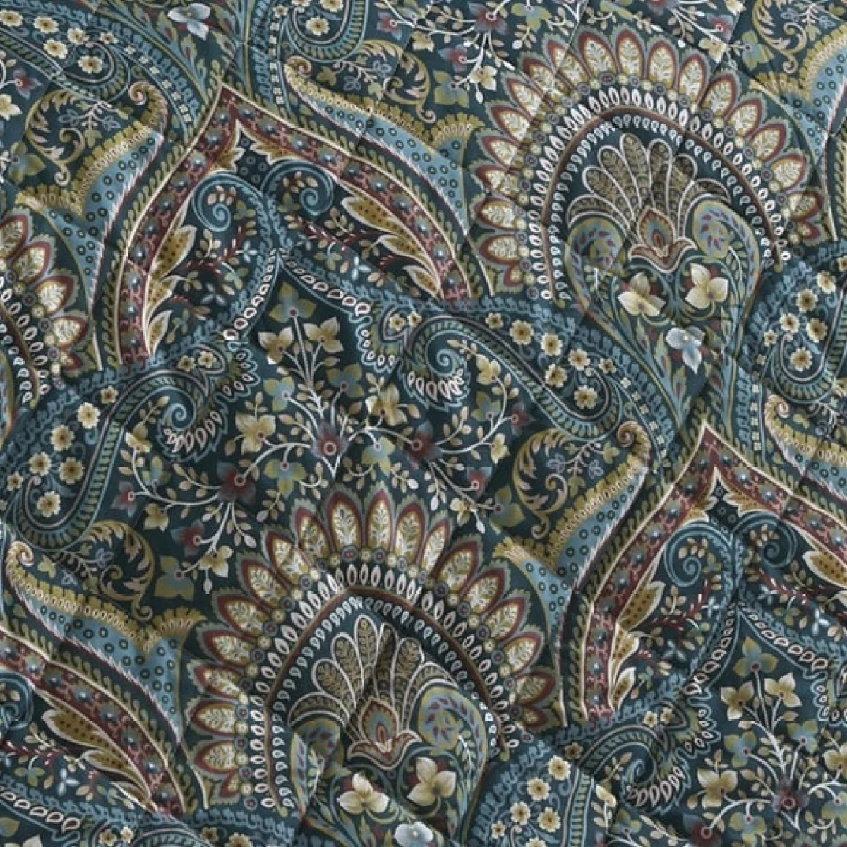 Palais Quilted Bedspread 195cm x 230cm Teal (Green) – image 3