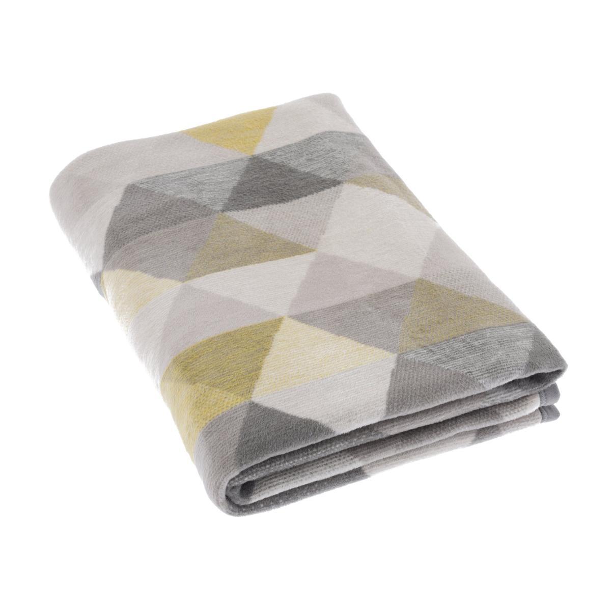 Thermosoft Geo Ochre Throw Yellow – image 2
