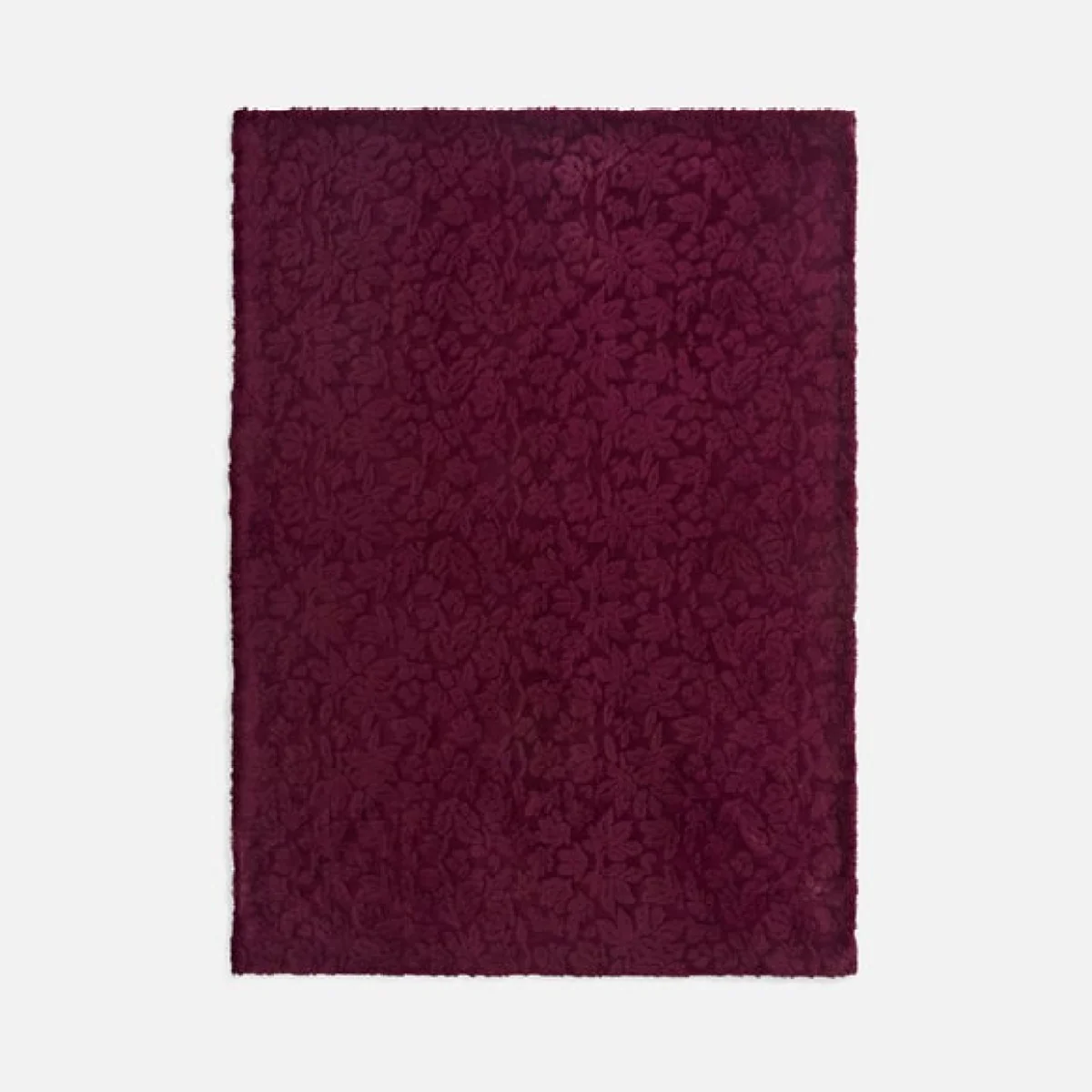 Floral Carved Faux Fur Throw Blanket 130cm x 180cm – image 3