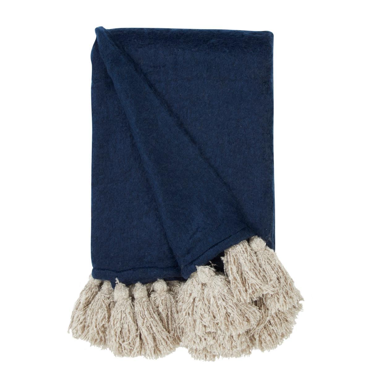 Romily 130cm x 180cm Throw Navy – image 3