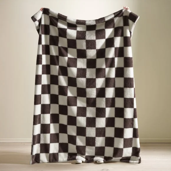 Cosy Soft Checkerboard Throw Blanket 130cm x 170cm – image 2