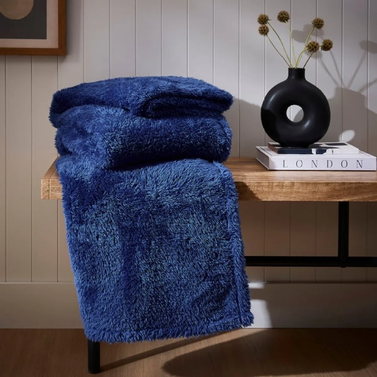Teddy Bear Throw Teddy Classic Blue – image 1