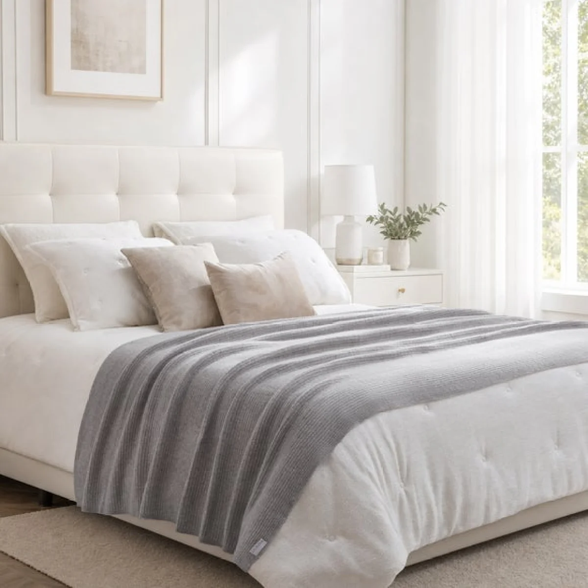 Dorma Cashmere Wool Blend Bedspread – image 5