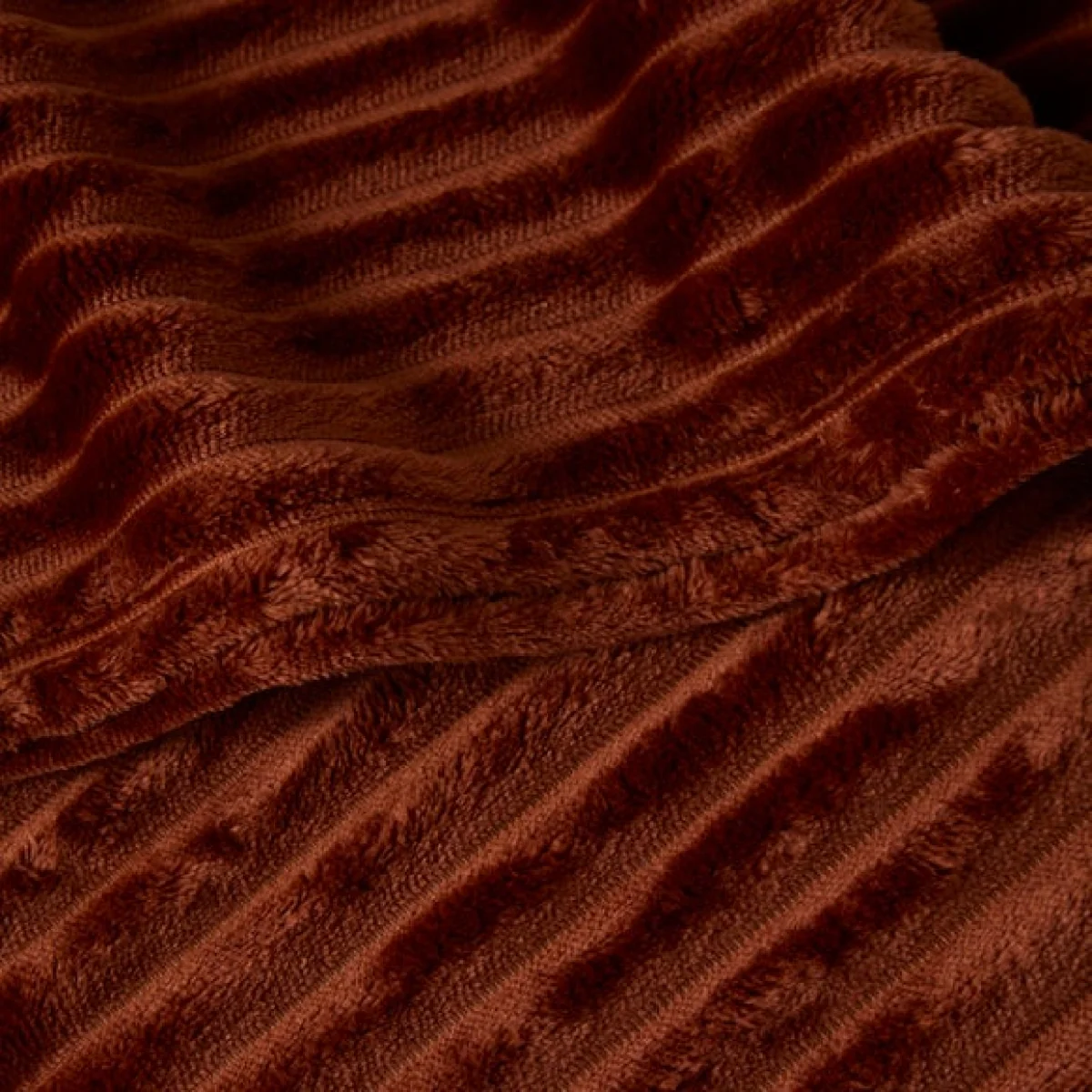 Ribbed Fleece Throw Blanket 200cm x 200cm – image 2