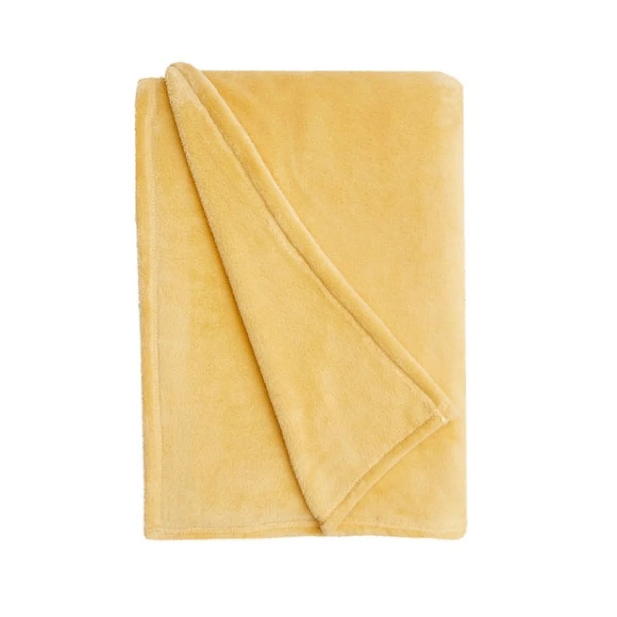 Seriously Soft Recycled Throw, 220x220cm Seriously Soft Ochre – image 3