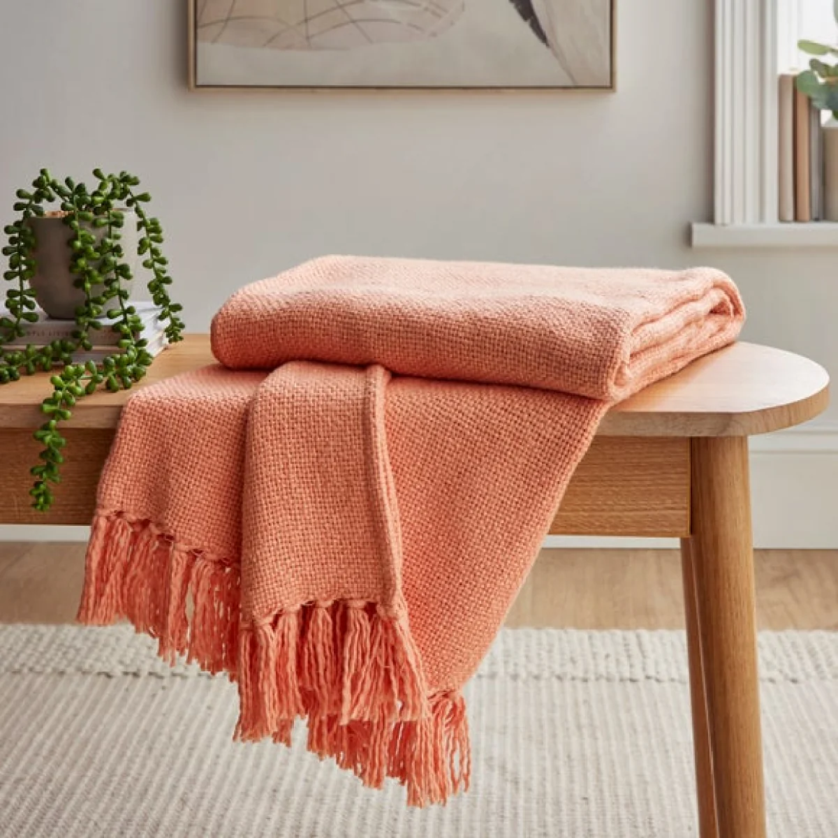Aris Cotton Weave 130cm x 180cm Throw Aris Catkin – image 2