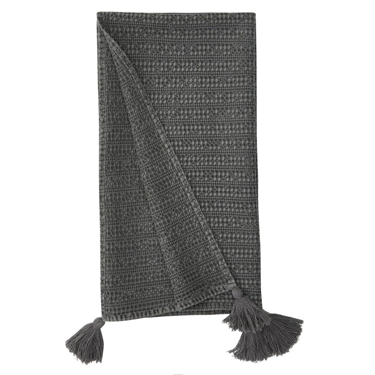 Steeple Grey Waffle Throw Grey – image 2