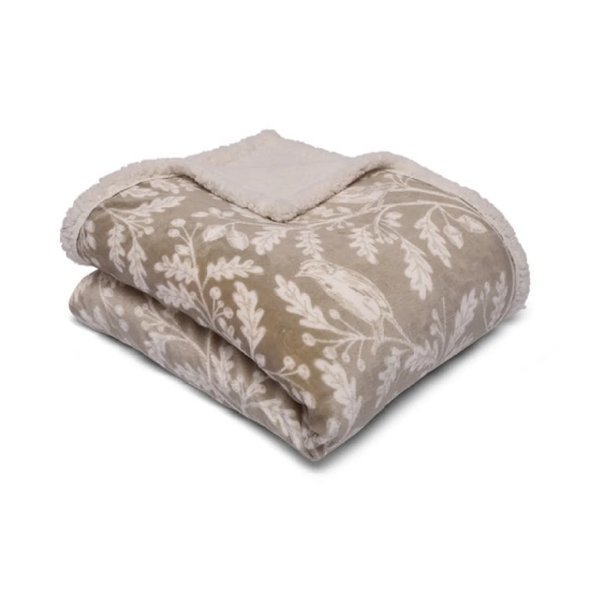 Lodge Woodland Owls Bedspread 150cm x 200cm Sage – image 2