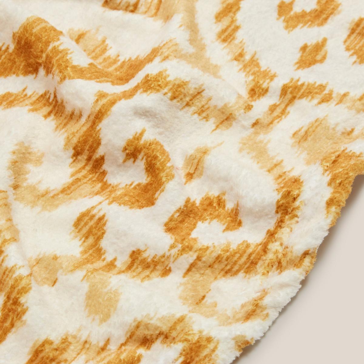 Printed Fleece Sitara 130x160cm Throw Old Gold Old Gold – image 3