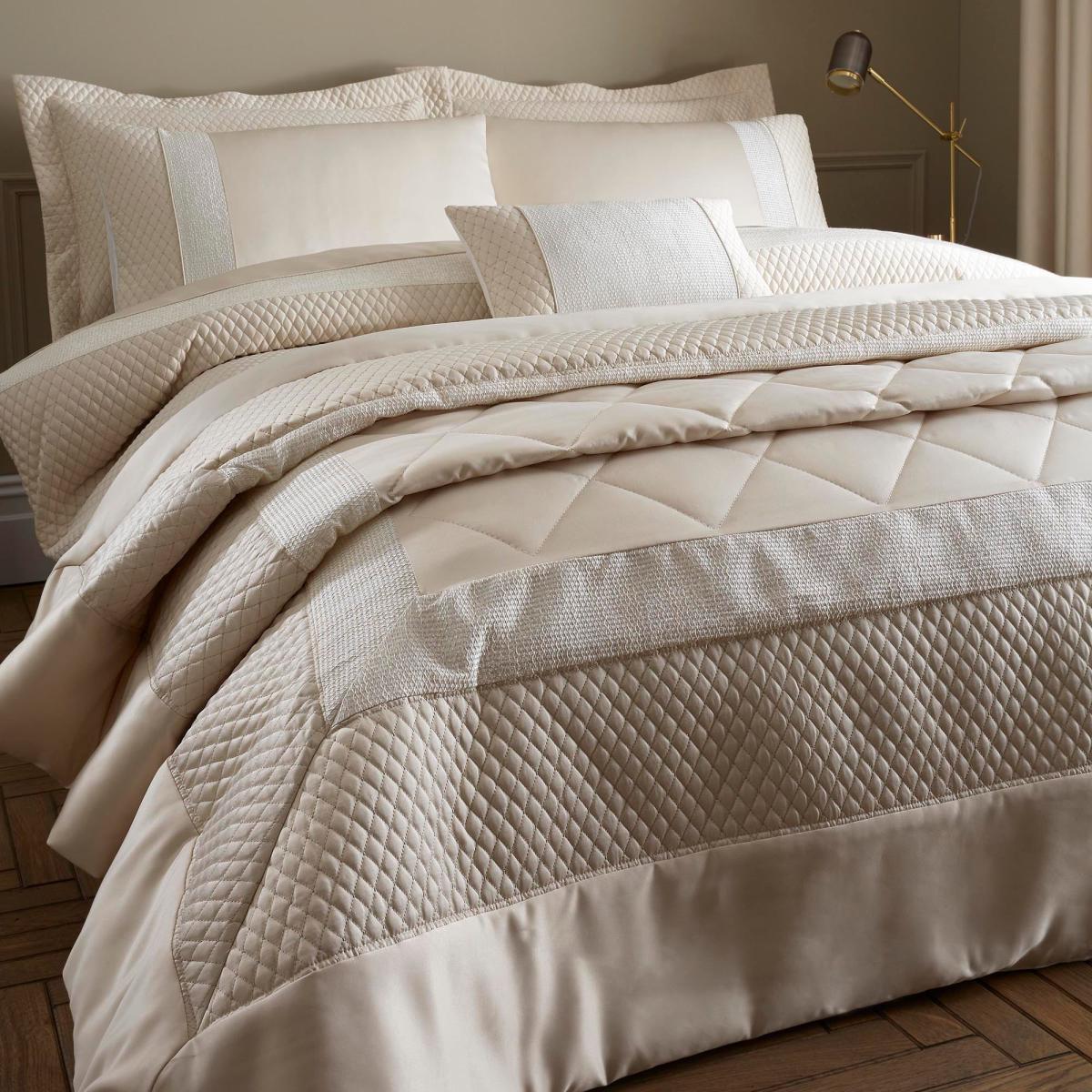 Bardot Cream Quilted Bedspread Cream – image 3