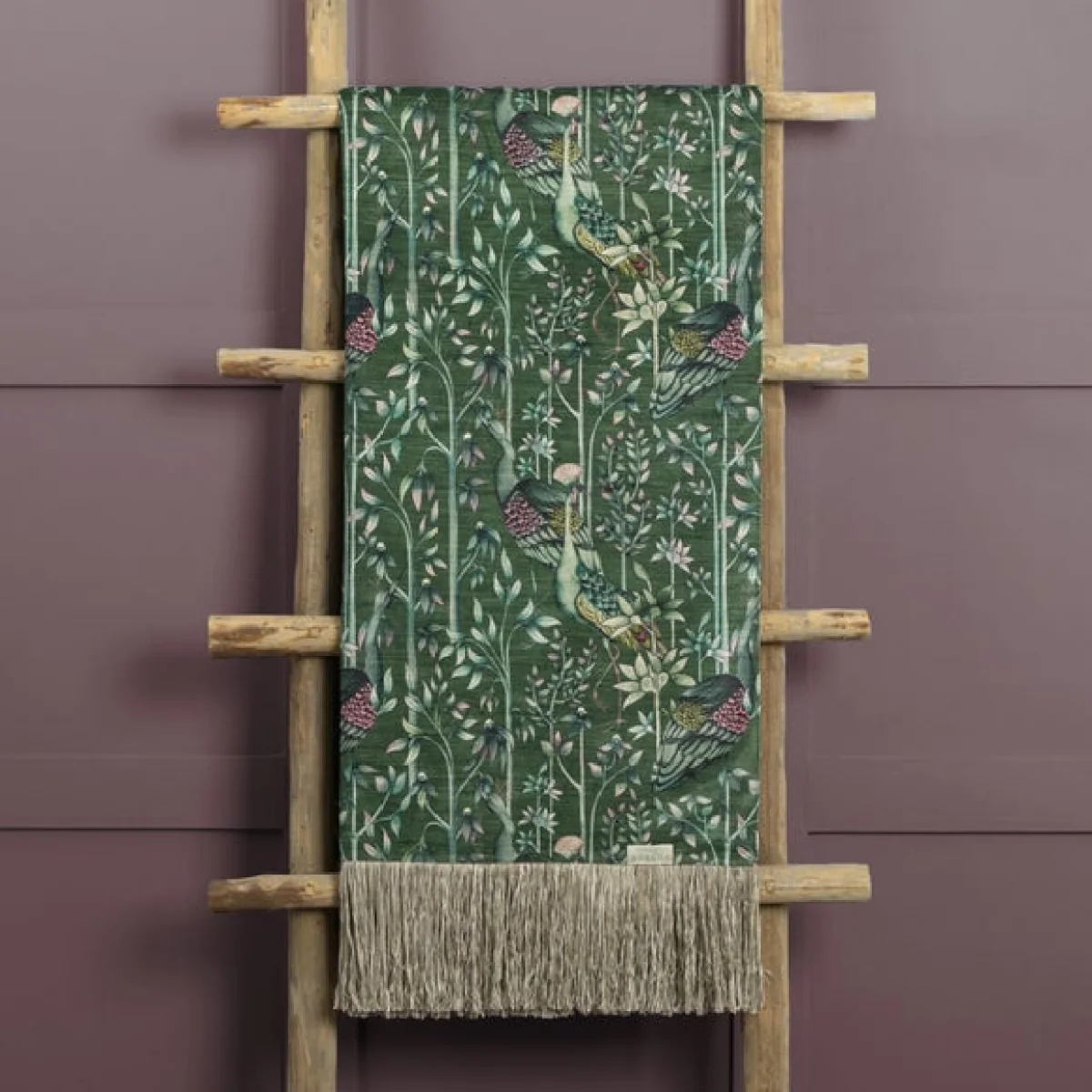 Bennu Cotton Throw 136cm x 200cm Green – image 1