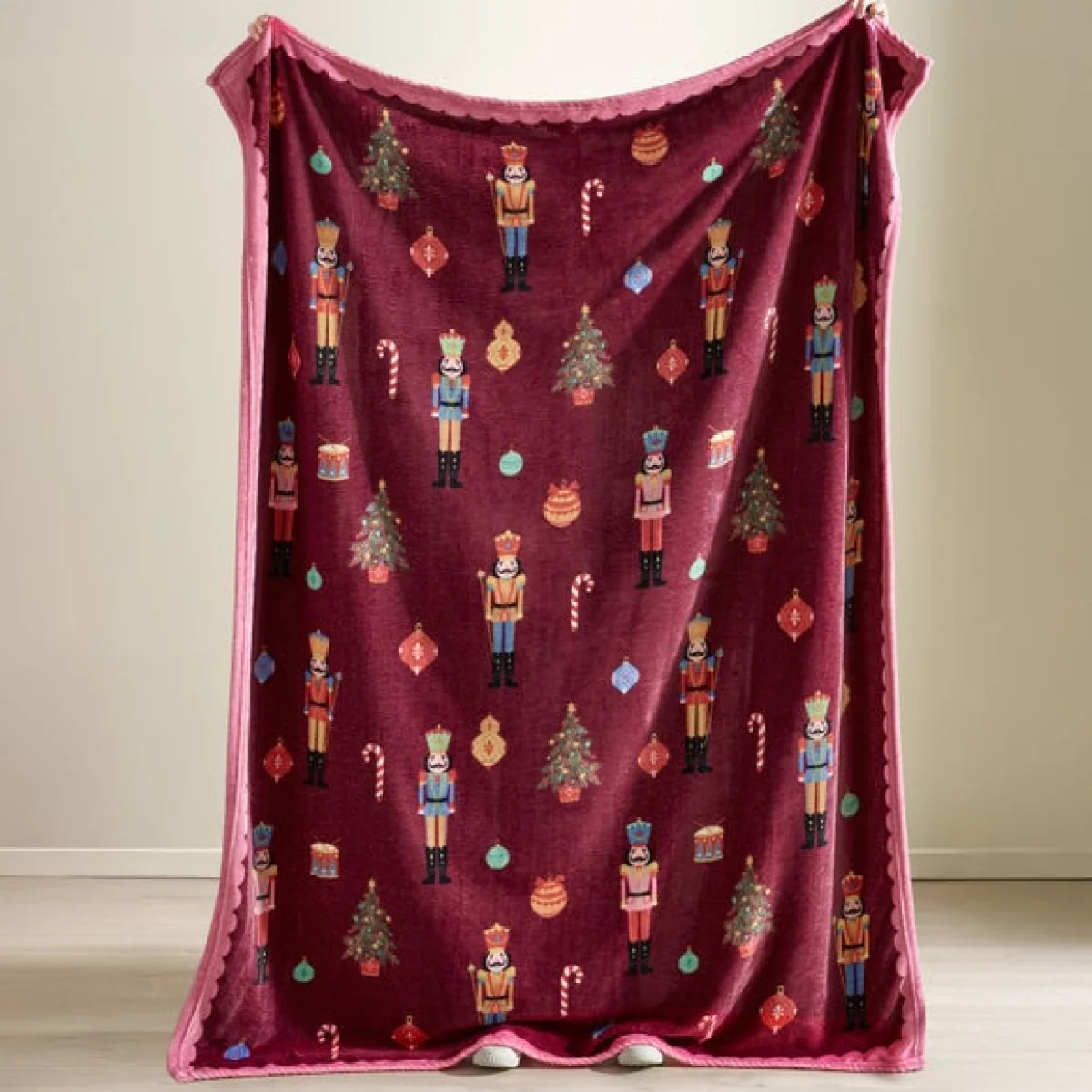 Catherine Lansfield Christmas Nutcracker Throw Blanket – image 3