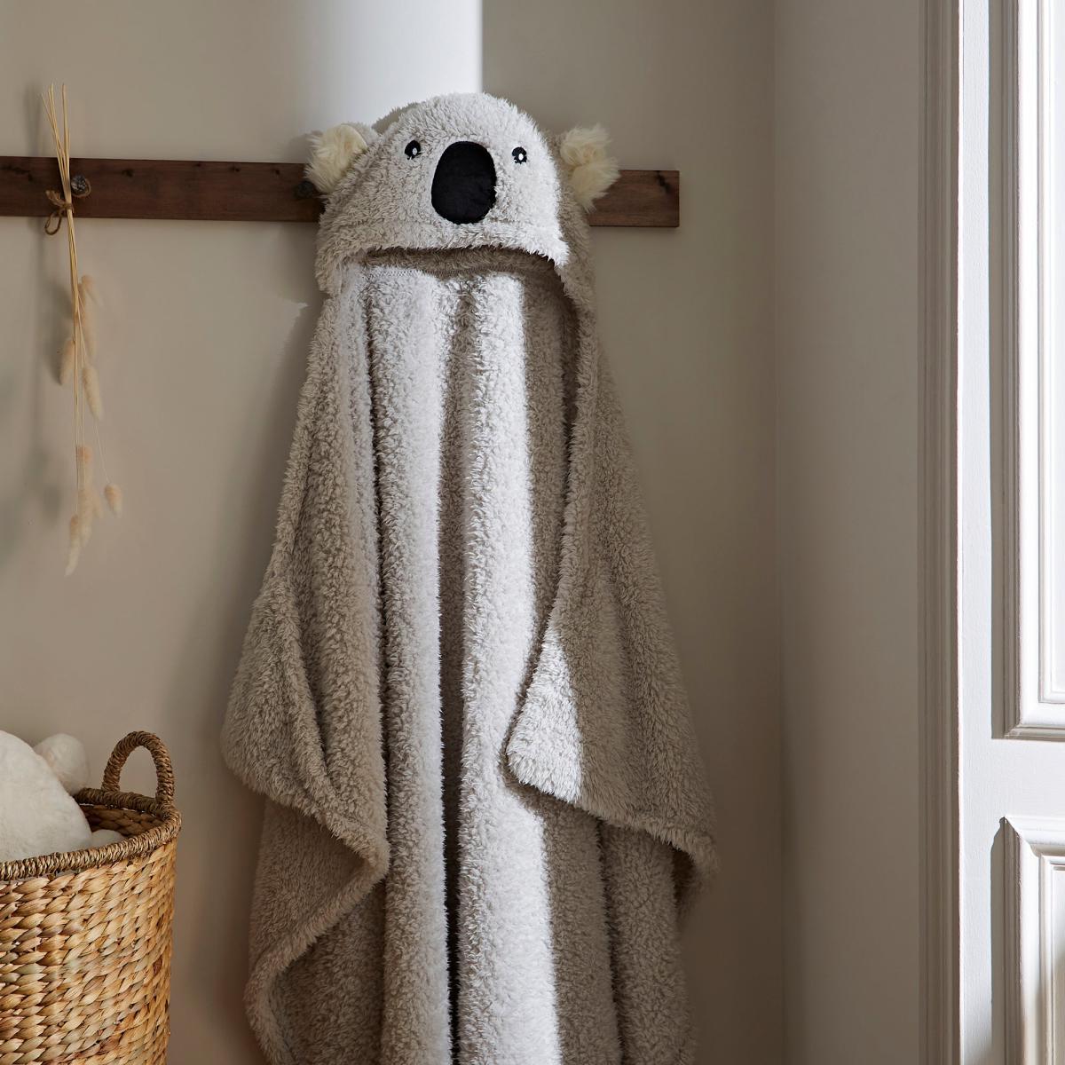 Koko the Koala Hooded Blanket Grey – image 1
