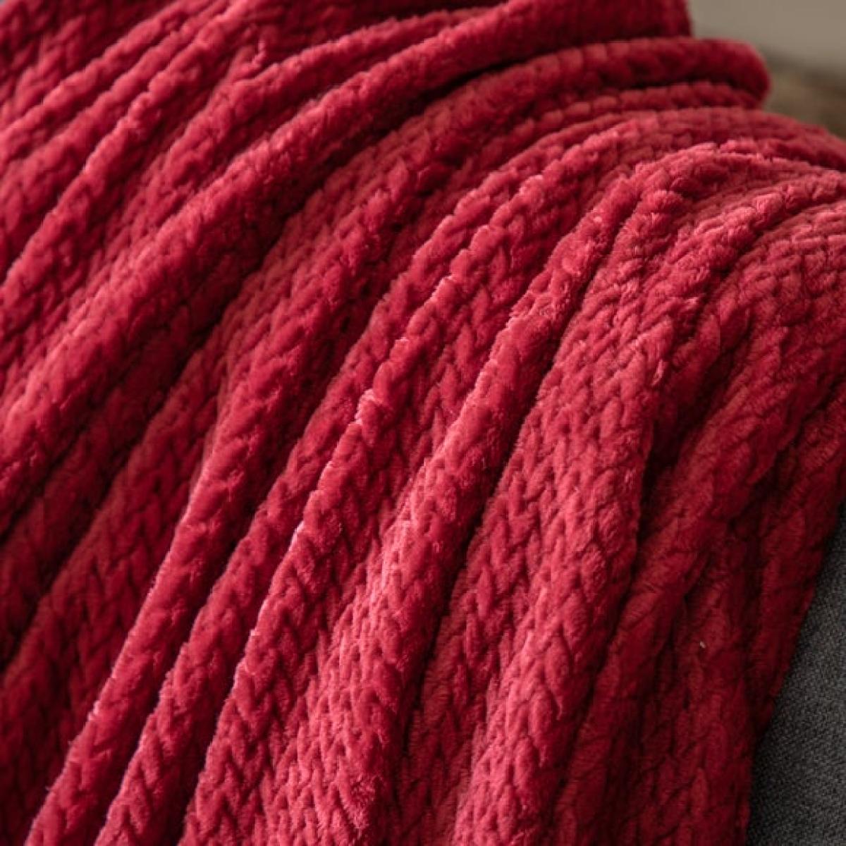 Forest Chevron Embossed Throw Blanket – image 3