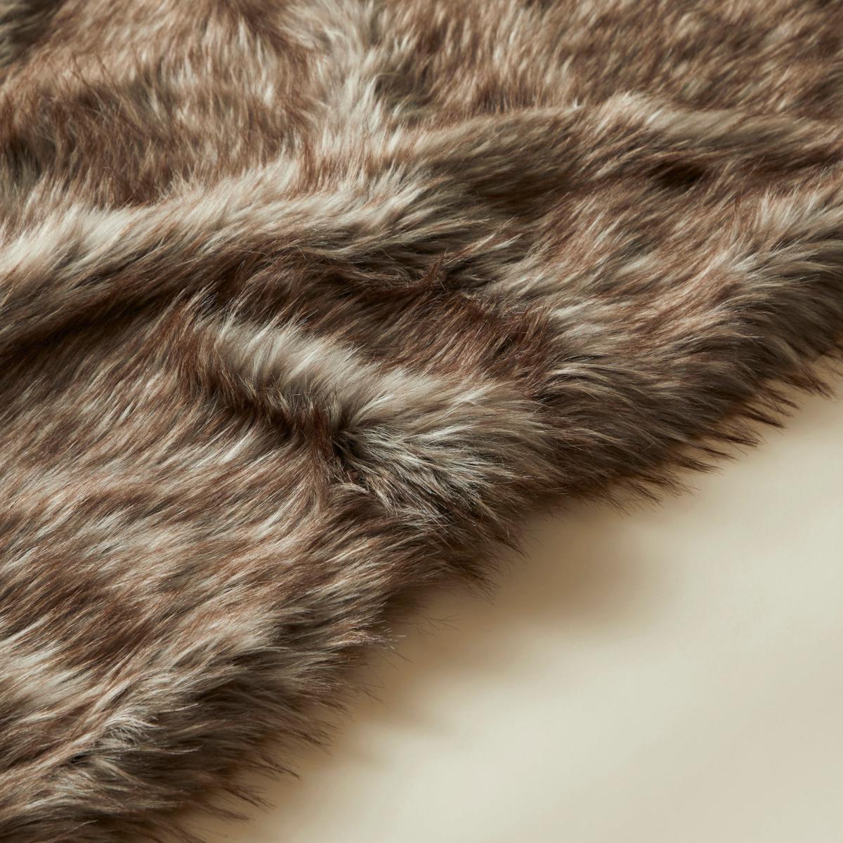 Bear Faux Fur 130cm x 180cm Throw Beige – image 2