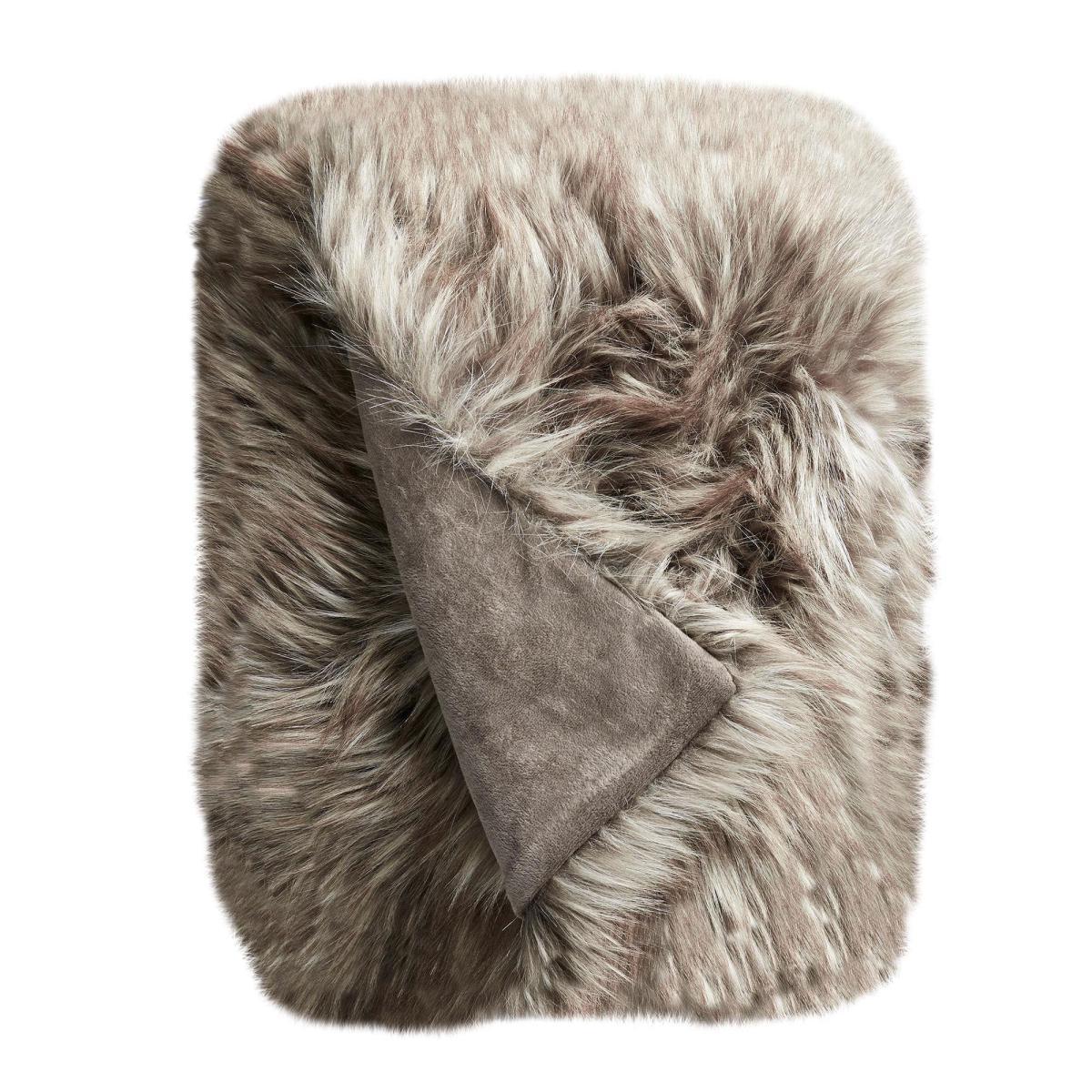 Bear Faux Fur 130cm x 180cm Throw Beige – image 4