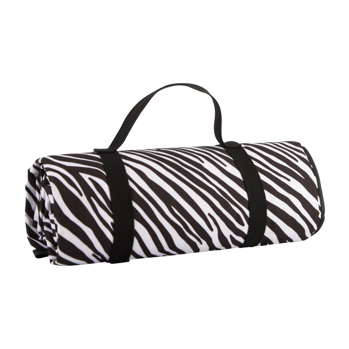 Madagascar Waterproof Picnic Rug Black and White – image 1