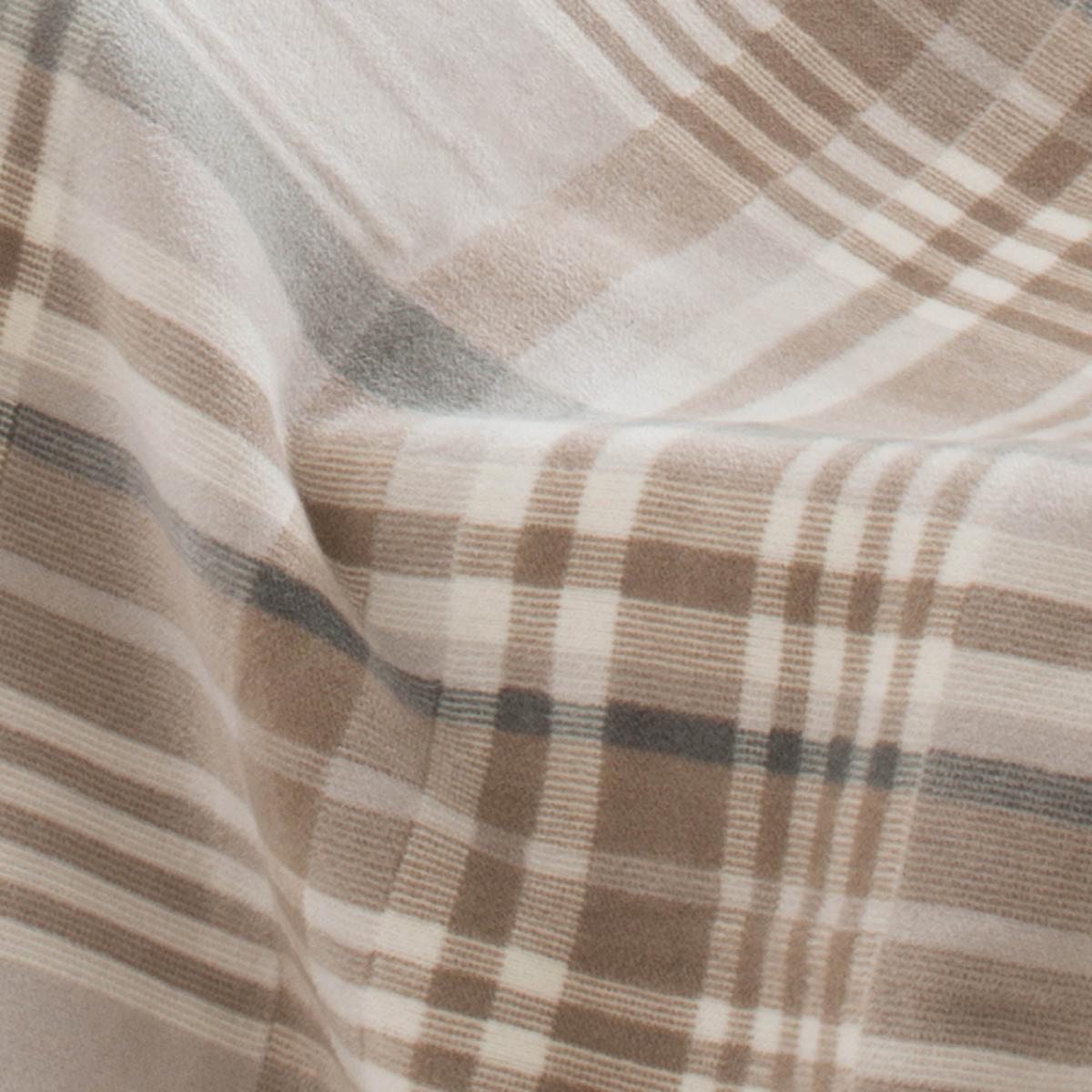 Thermosoft Plaid Check Natural Throw Natural – image 4