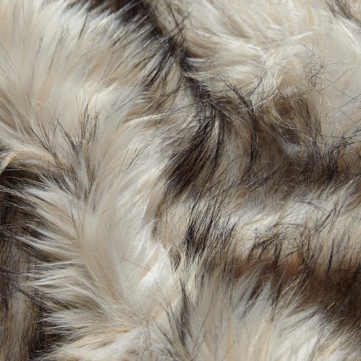 Faux Fur Bear Throw Grey – image 3