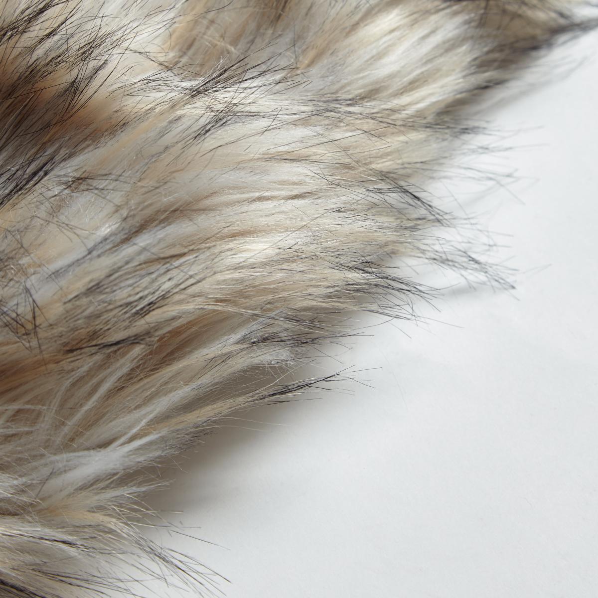 Faux Fur Bear Throw Grey – image 4