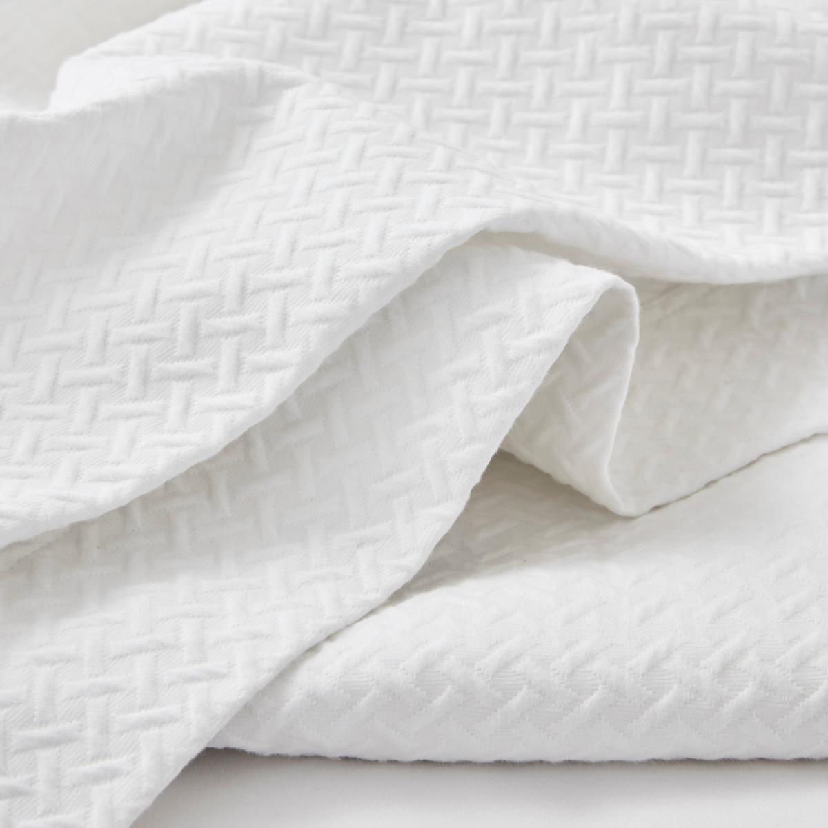 Dorma Purity Cardinham 100% Cotton White Throw White – image 3