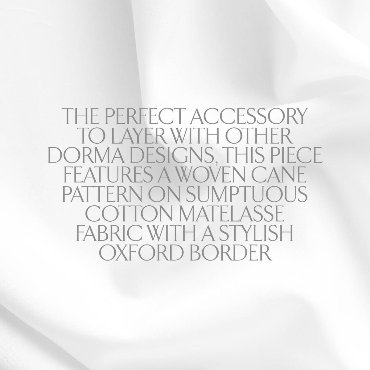 Dorma Purity Cardinham 100% Cotton White Throw White – image 4