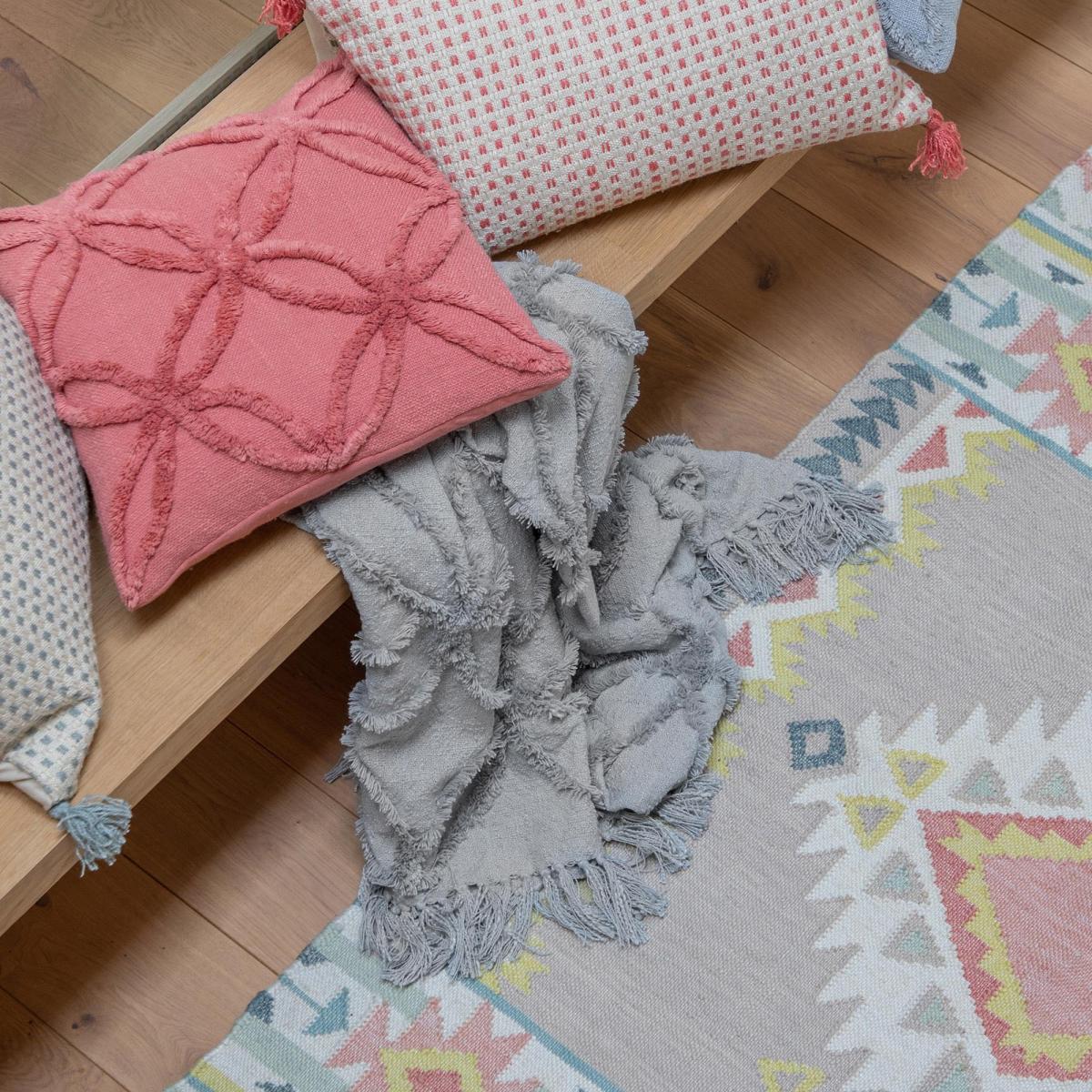 Simply Green Miami Tufted Throw Grey – image 2