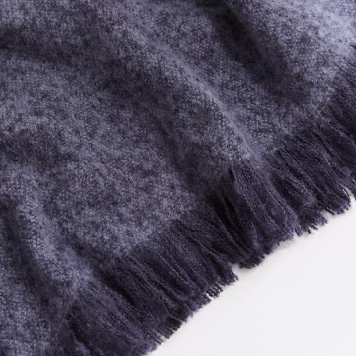 Ridley Marl Faux Mohair Throw Blanket 235cm x 235cm – image 2