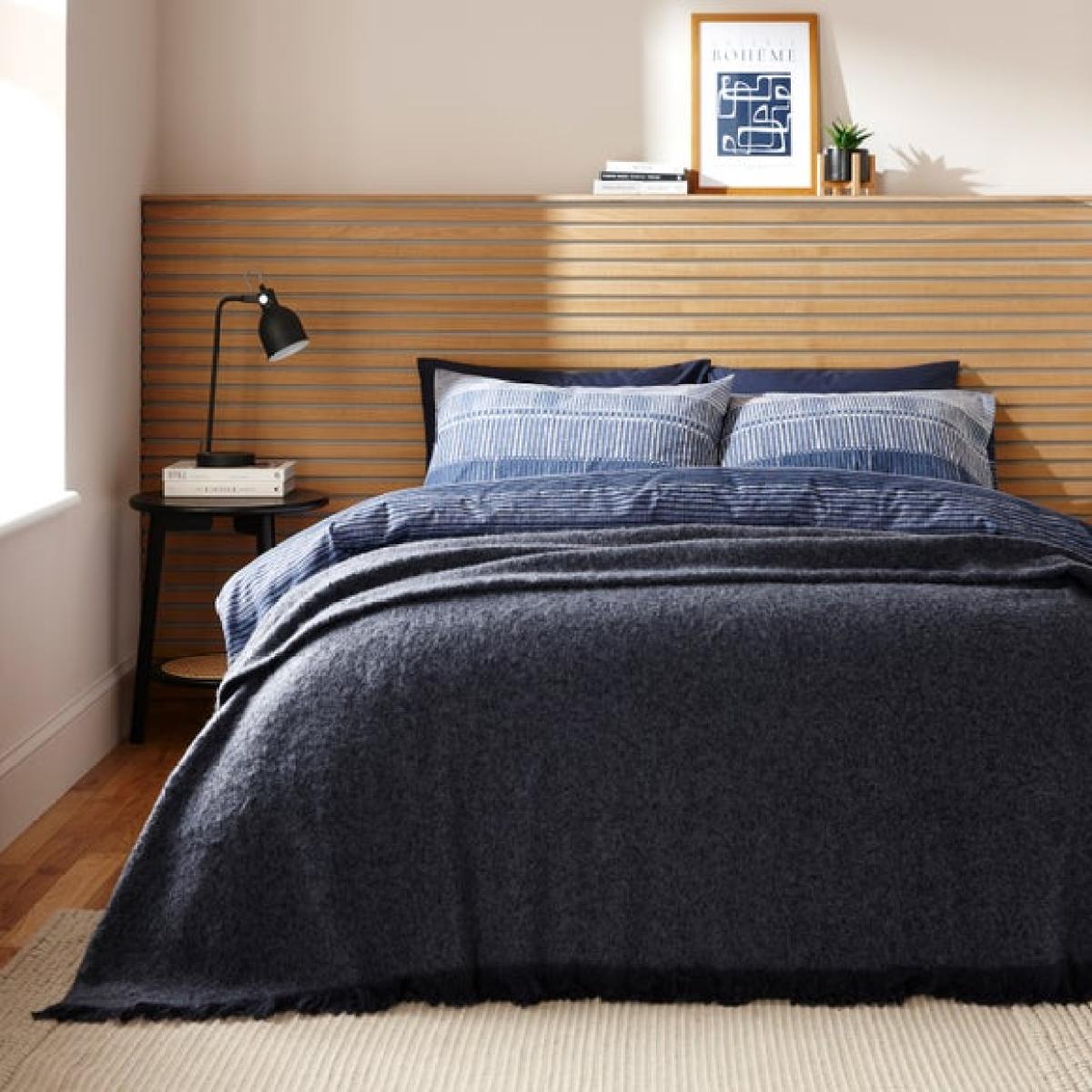 Ridley Marl Faux Mohair Throw Blanket 235cm x 235cm – image 4