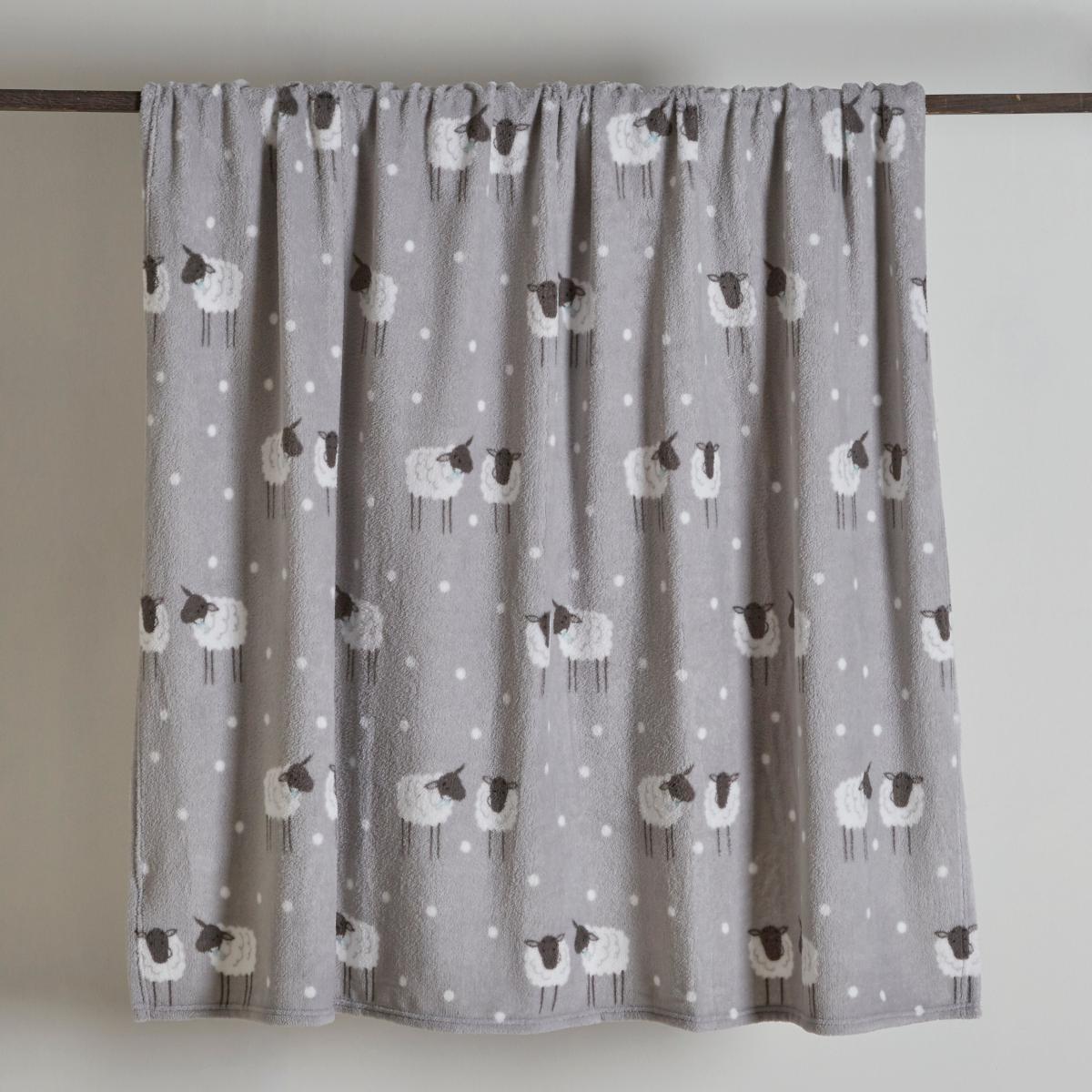 Sheep Fleece Throw Grey – image 2