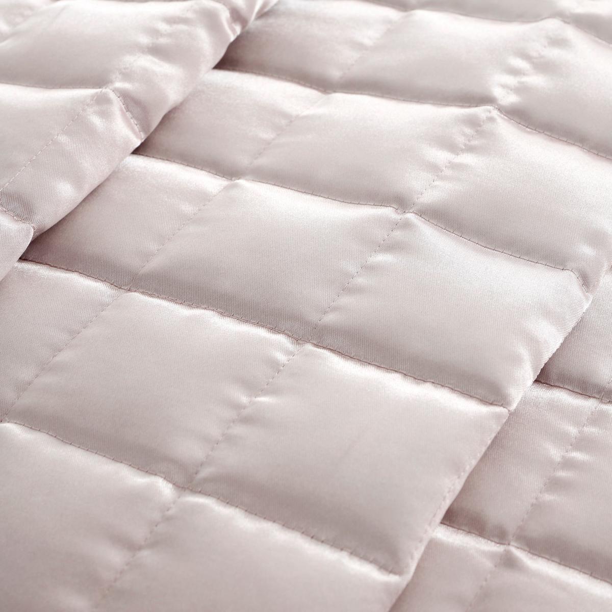 Nancy Pink Satin Quilted Bedspread Pink – image 4