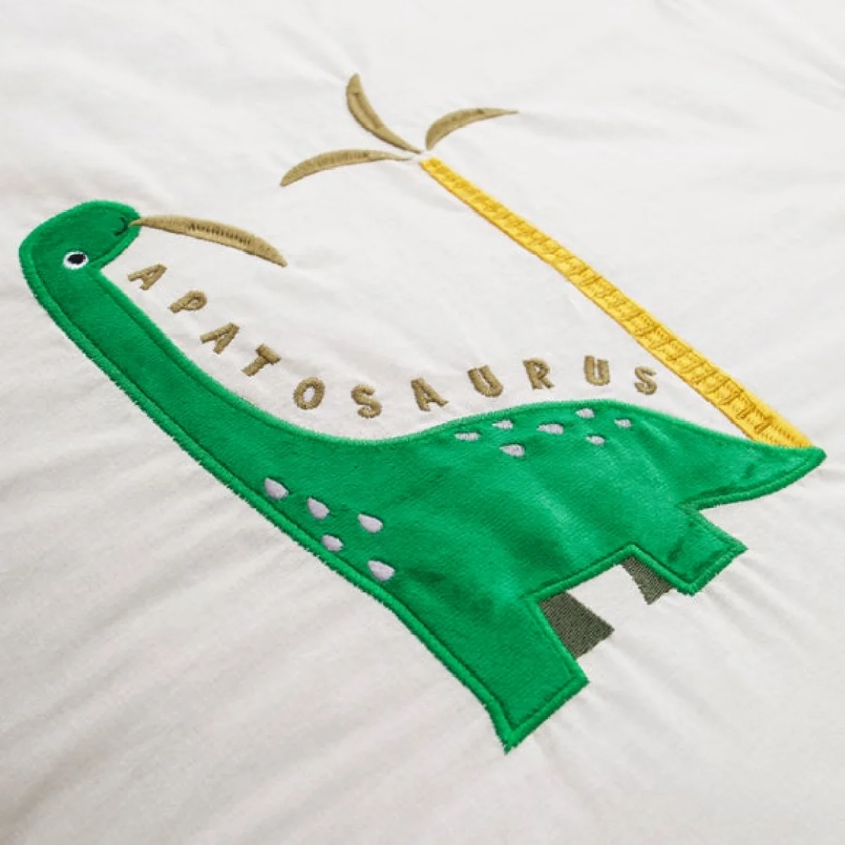 Dinosaur Quilted Bedspread Green – image 3