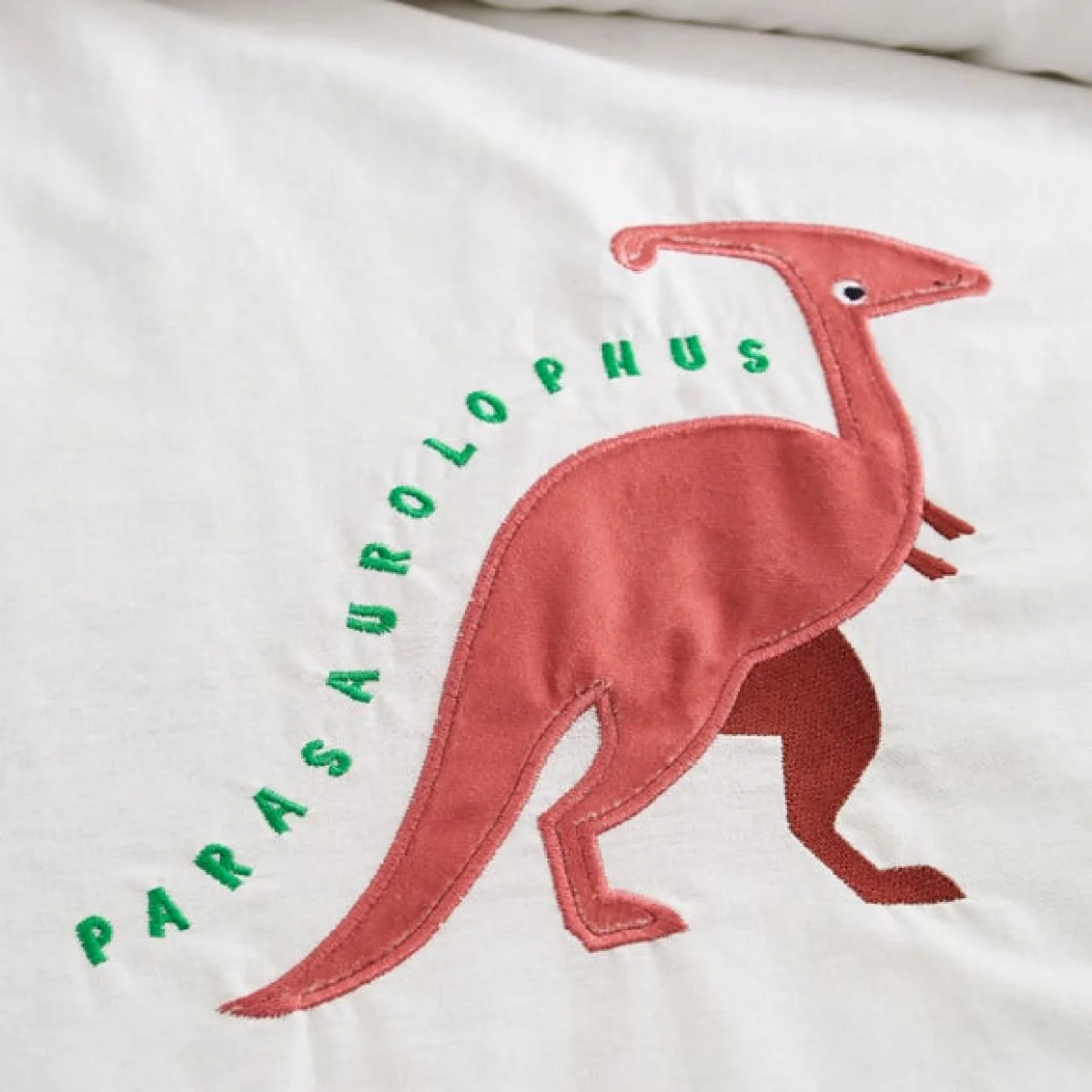 Dinosaur Quilted Bedspread Green – image 4