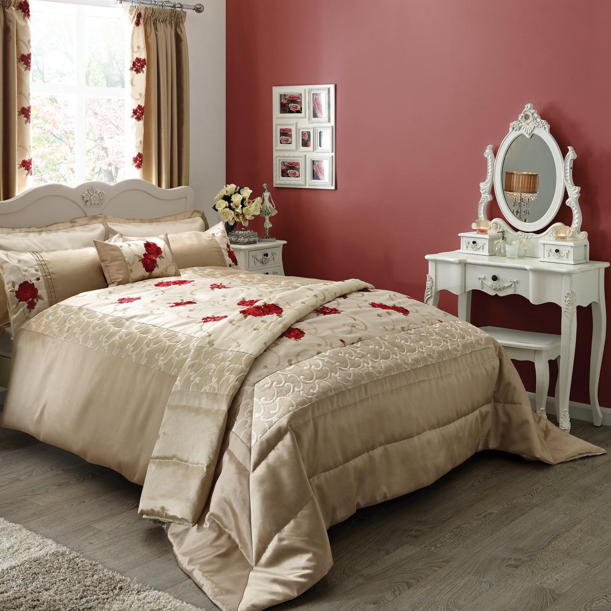 Juliet Red Bedspread Red & Brown – image 5