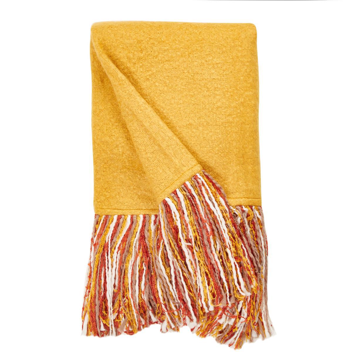 Mala Faux Mohair 130cm x 150cm Throw Natural – image 4