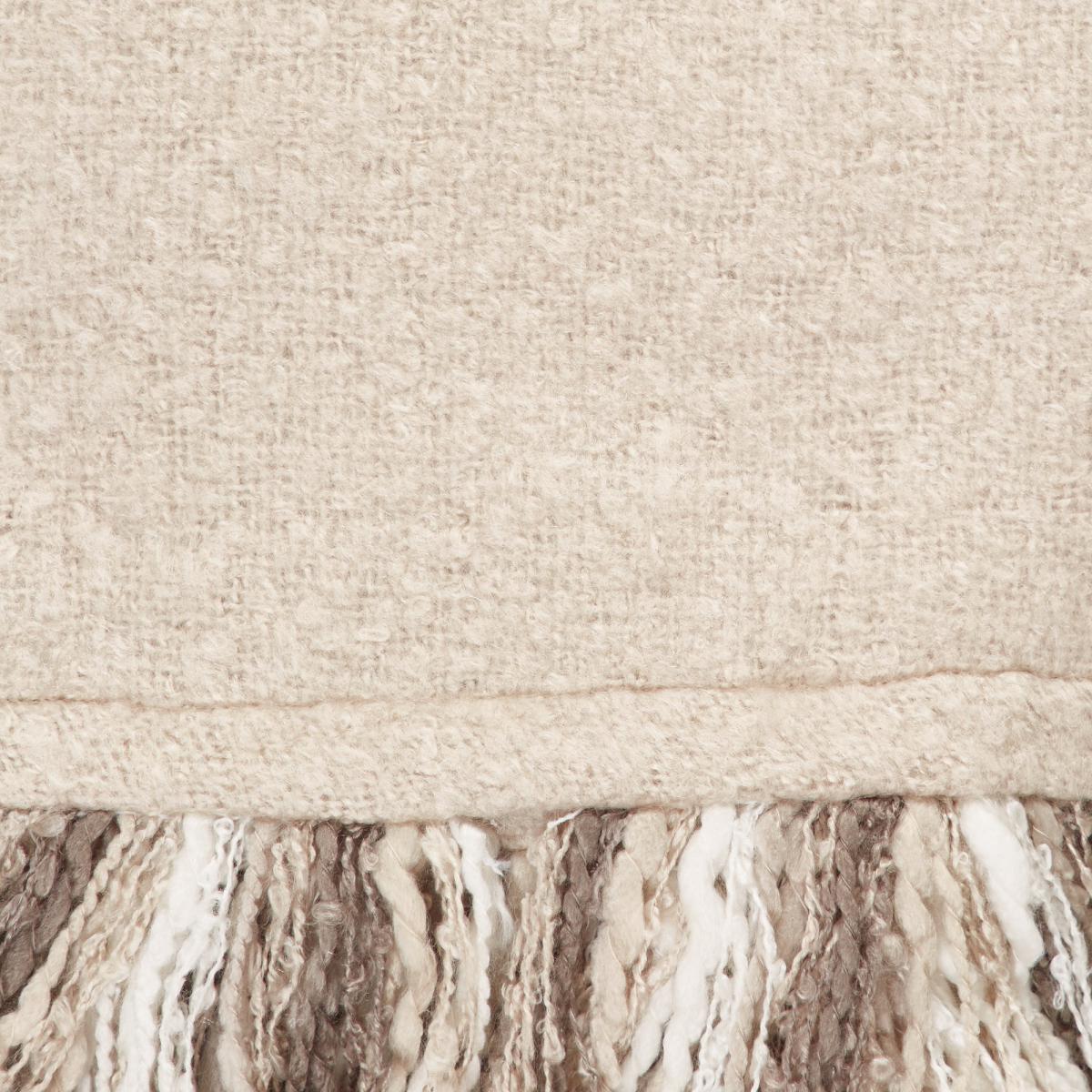 Mala Faux Mohair 130cm x 150cm Throw Natural – image 6