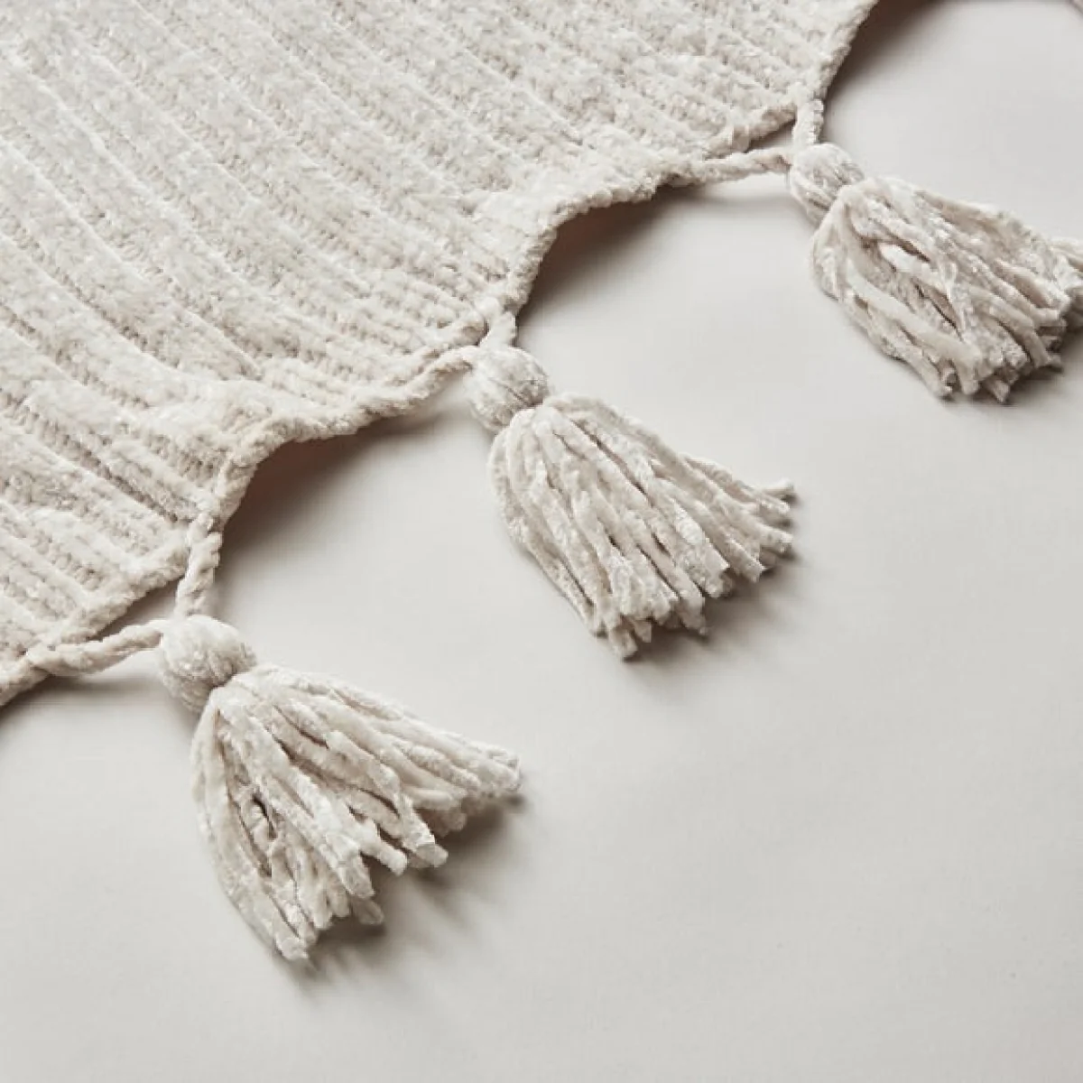 Chunky Chenille Throw 130x180cm Sandstone – image 5