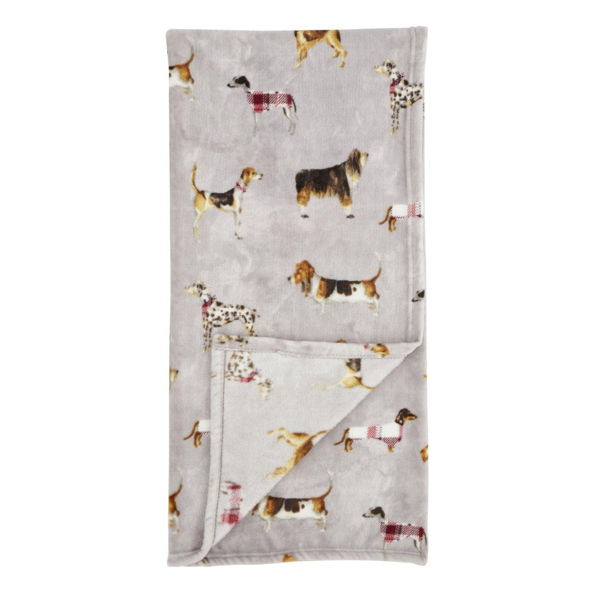 Catherine Lansfield Country Dogs Printed Fleece Throw Blanket 130cm x 170cm – image 3