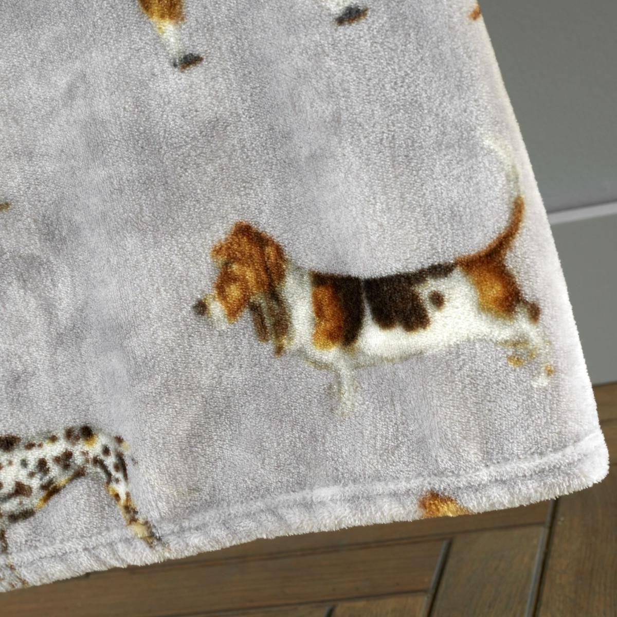 Catherine Lansfield Country Dogs Printed Fleece Throw Blanket 130cm x 170cm – image 4