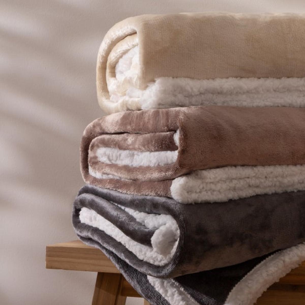 Riva Home Lux Sherpa Fleece Throw Blanket – image 3