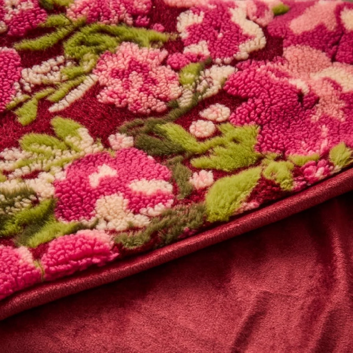 Floral Jacquard Throw Blanket 130cm x 180cm – image 2