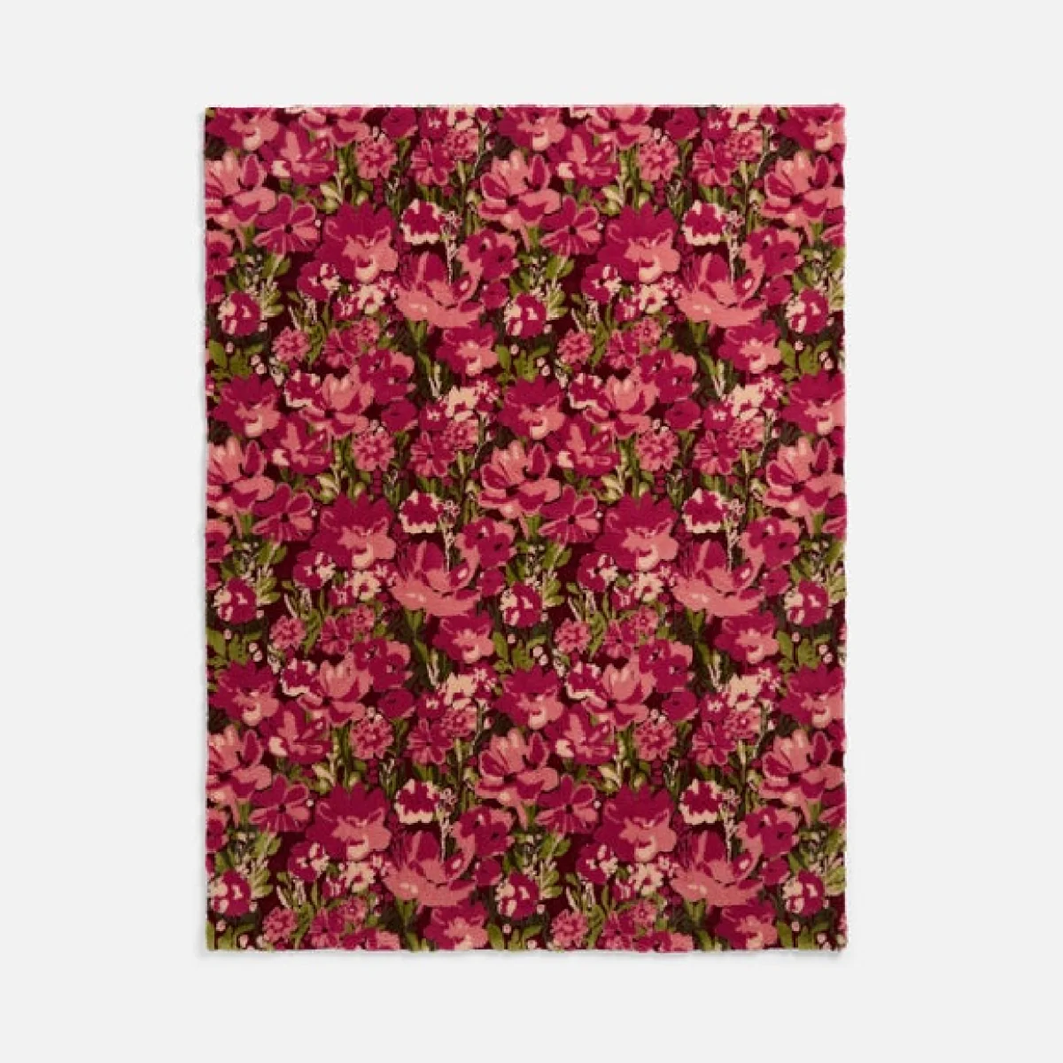 Floral Jacquard Throw Blanket 130cm x 180cm – image 3