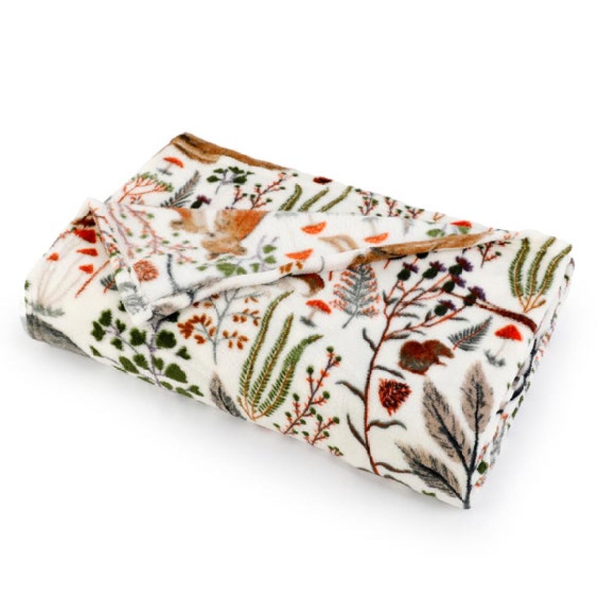 Woodland Printed Fleece Throw Blanket – image 3