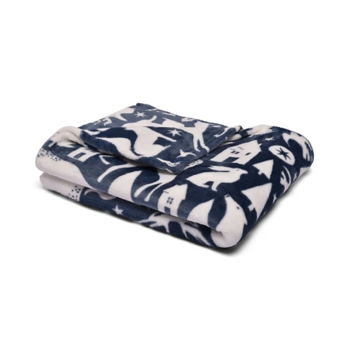 Fusion Snug Scandi Animals 120cm x 150cm Throw Grey – image 2